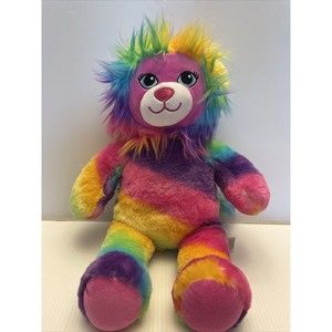 Build a Bear Color Craze Lion Rainbow Collection BAB 2016 With Heartbeat Insert